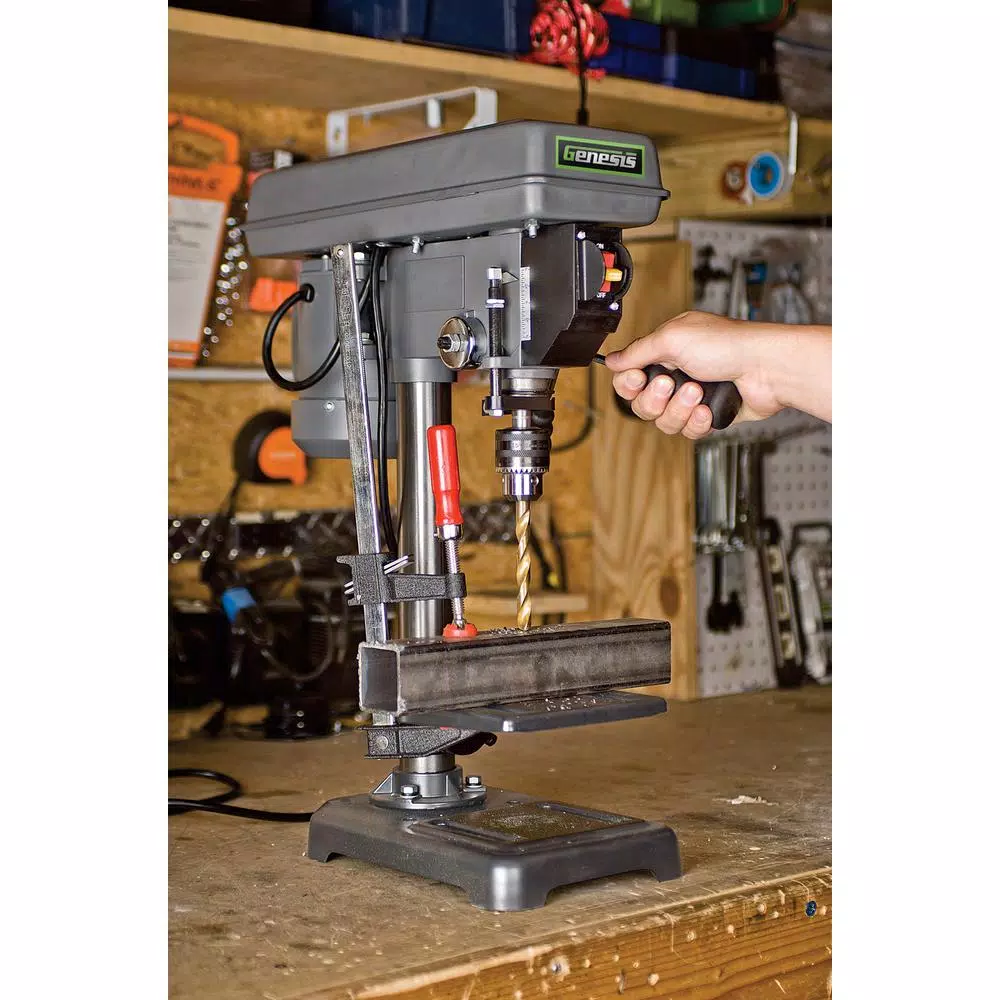 Genesis 8 in. 5-Speed Drill Press with 1/2 in. Chuck and Tilt Table