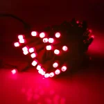 HOLIDYNAMICS HOLIDAY LIGHTING SOLUTIONS 50-Light RGB LED String Lights, 5 mm Frosted Bulbs, 4 in. Spacing, Green Cord thumbnail 5