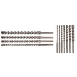 Kateya Carbide Tipped SDS MAX Masonry Drill Bit Set, 11-Piece thumbnail 2