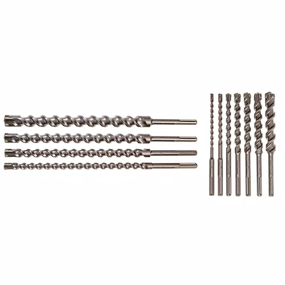 Kateya Carbide Tipped SDS MAX Masonry Drill Bit Set, 11-Piece