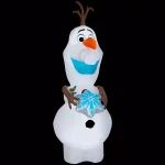 Disney Frozen 11 ft. Pre-Lit Inflatable Olaf with Snowflake Airblown Holiday Decoration thumbnail 8