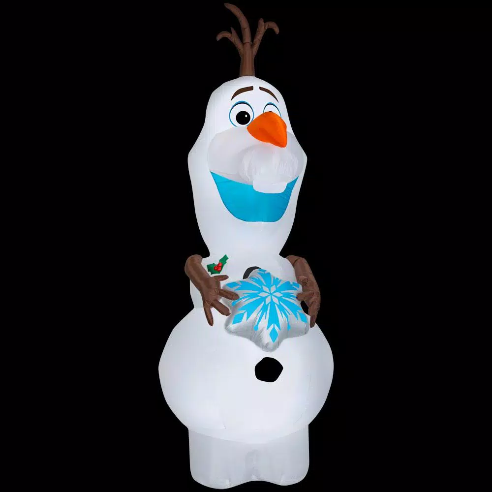 Disney Frozen 11 ft. Pre-Lit Inflatable Olaf with Snowflake Airblown Holiday Decoration