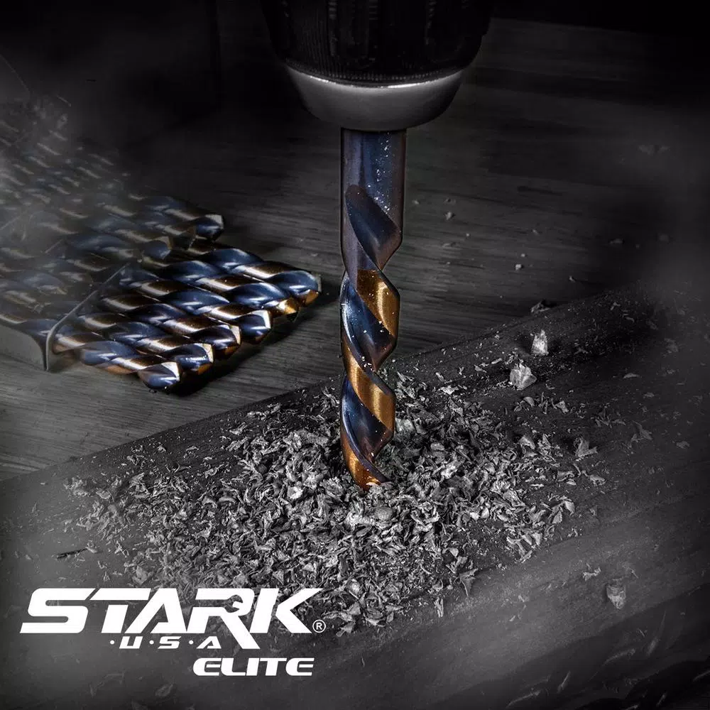 Stark ELITE 29-Piece High Speed Steel Twist Drill Bit Set with Metal Case