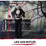 Haunted Hill Farm 5 ft. Animatronic Moaning Butler Halloween Prop thumbnail 8