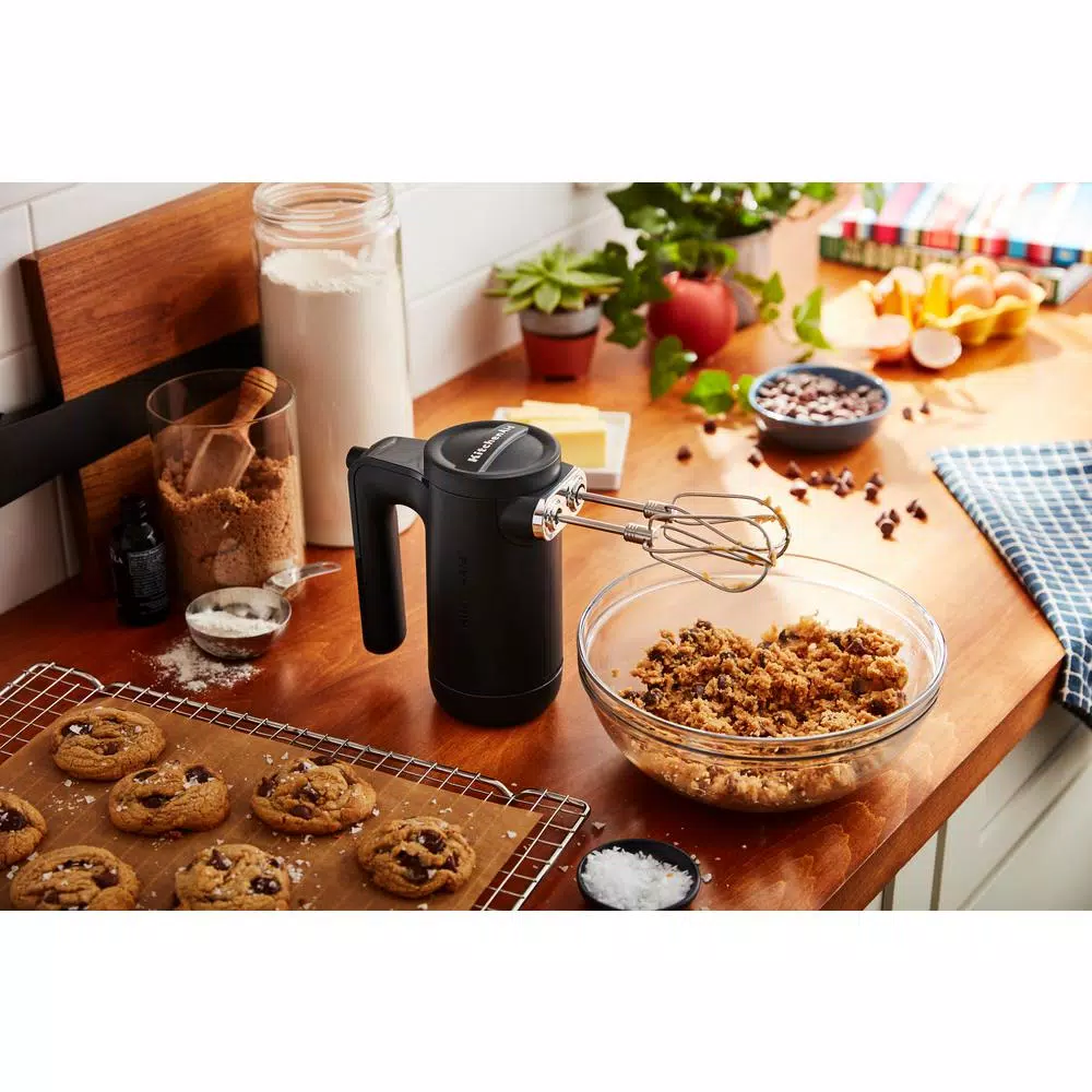 KitchenAid Cordless 7-Speed Hand Mixer, Black Matte