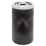 Rubbermaid Commercial Products 1 Gal. Black Smoking Urn with Metal Ashtray Top thumbnail 1
