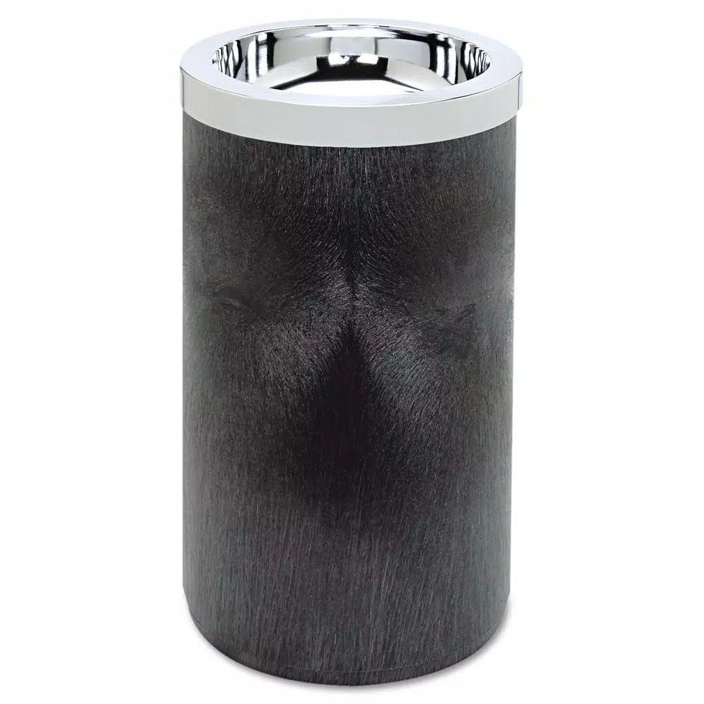Rubbermaid Commercial Products 1 Gal. Black Smoking Urn with Metal Ashtray Top