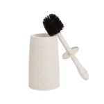 Mind Reader 12 in. Plastic Magic Toilet Brush and Holder Set in Ivory thumbnail 5