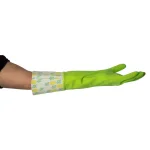 Krumbs Kitchen Rubber Cleaning Gloves, One Size Fits All, Green thumbnail 2