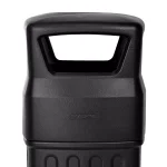 Alpine Industries 16 Gal. Black Open Dome Top Commercial Trash Can, Indoor/Outdoor thumbnail 3