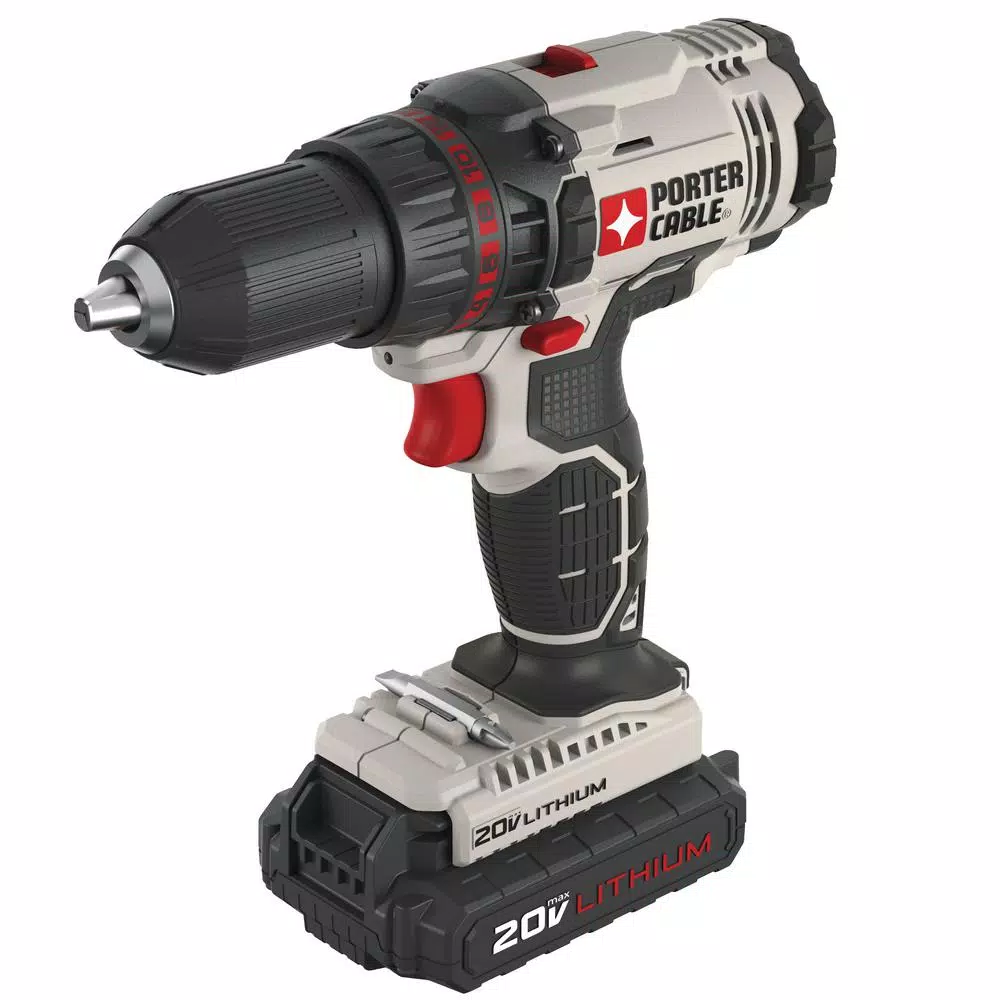 Porter-Cable 20V MAX Lithium-Ion Cordless 1/2 in. Drill/Driver Kit with 2 1.3 Ah Batteries and Charger