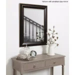 Kate and Laurel Whitley Large Rectangular Bronze Beveled Glass Contemporary Accent Mirror thumbnail 5