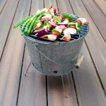 Artland Masonware Portable Galvanized Metal Beach and Camping Grill, Silver thumbnail 4