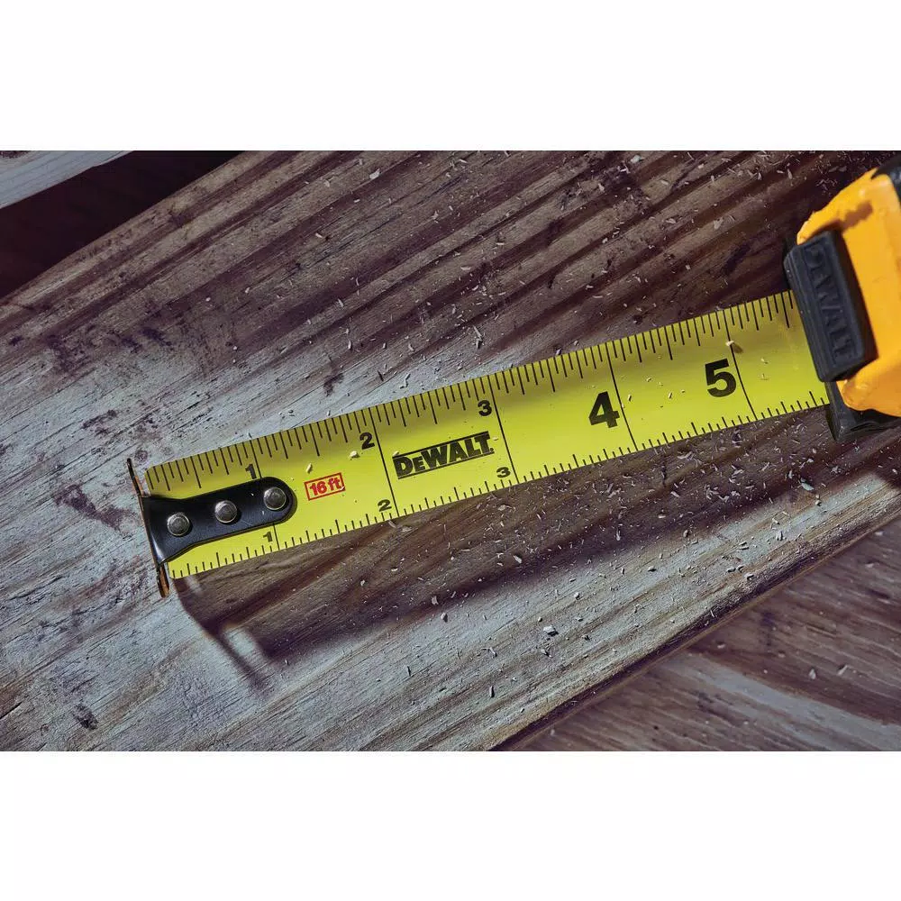 DEWALT 16 ft. Tape Measure with 13 ft. Blade Standout, ABS Housing, SAE