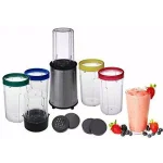 Ovente Flash Personal Blender, 240W Single Speed Compact Blender with 17-Piece Accessory Set thumbnail 3