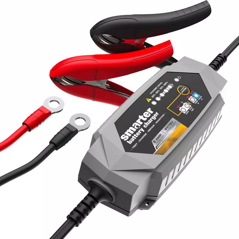 Smartech Products Smartech IC-2000 2 Amp 6V/12V Automotive Battery Charger, Maintainer, Repairer & Tester