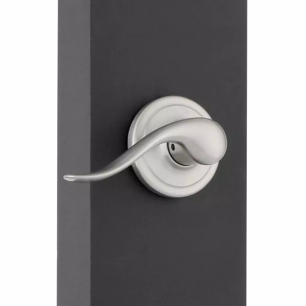 Kwikset Signature Series Chelsea Satin Nickel Left-Handed Tustin Door Lever