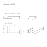 Nameeks Boutique Hotel Contemporary Brass Toilet Paper Holder - Polished Chrome thumbnail 2