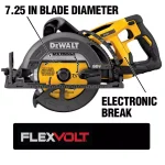 DEWALT DCS577B FLEXVOLT 60V MAX Cordless Brushless 7-1/4 in. Wormdrive Style Circular Saw (Tool-Only) thumbnail 2