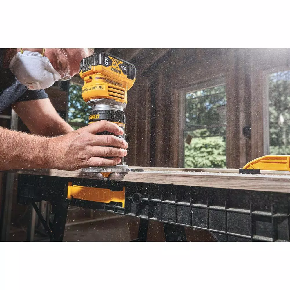 DEWALT DCW600B 20V MAX XR Cordless Brushless Compact Router (Tool-Only)