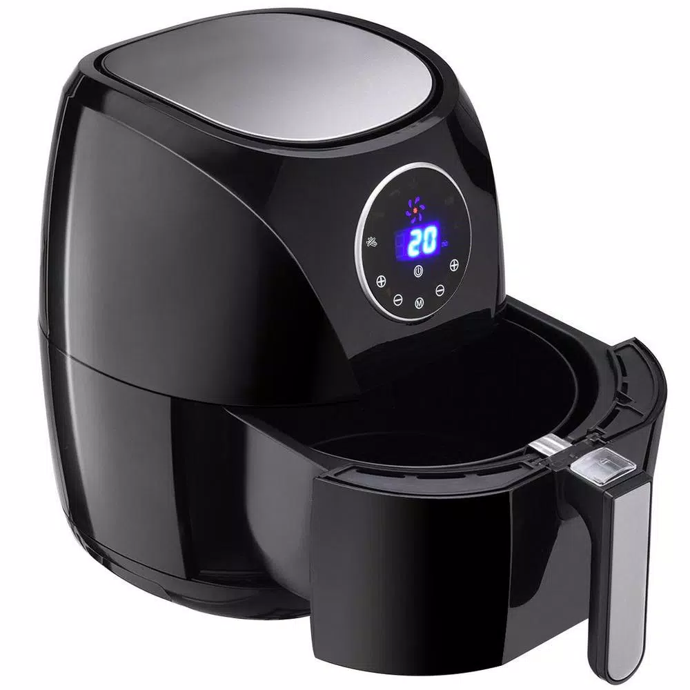 Costway 1400W Electric Air Fryer, 3.4 Qt. Digital LCD Touch Screen, Adjustable Temperature & Timer