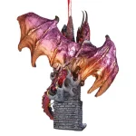 Design Toscano Zanzibar Gothic Dragon Holiday Ornament, 4.5 in. Hand-Painted Resin thumbnail 4