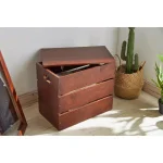 ORE International Mid-Century Modern Espresso Wood Storage Box & Multi-Purpose Bench thumbnail 3