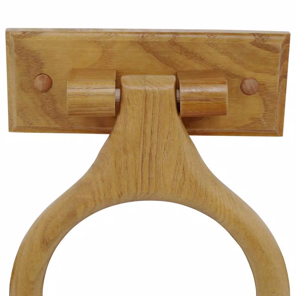 Design House Dalton 4-Piece Bathroom Hardware Kit, Honey Oak Finish