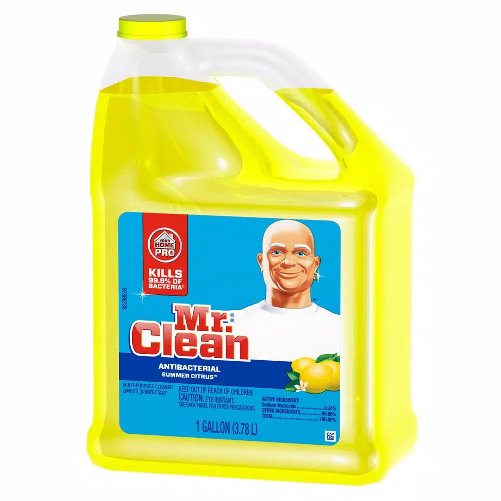 Mr. Clean Antibacterial Multi-Surface Liquid Cleaner, Summer Citrus, 128 oz.