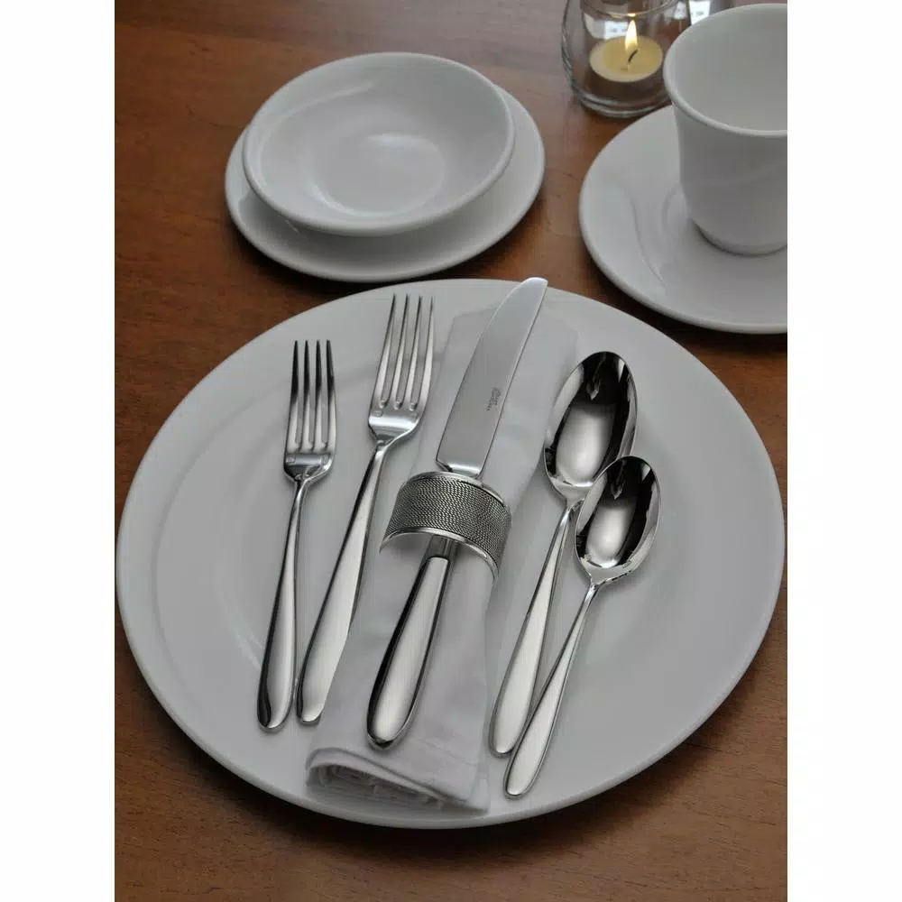 Oneida Mascagni II 18/0 Stainless Steel Serving Spoons, Silver (Set of 12)