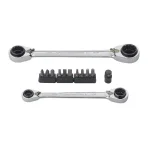 GearWrench 13-Piece Quad Box Ratcheting Wrench Set with 1/4 in. Drive Bit Pointer thumbnail 1