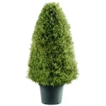 National Tree Company 36 in. Upright Juniper Artificial Evergreen Shrub in Green Round Growers Pot thumbnail 1