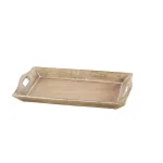 LITTON LANE Distressed Brown Decorative Wooden Trays, Set of 2, Mango Wood & MDF thumbnail 6