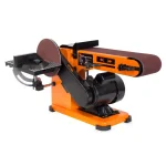 WEN 4 in. x 36 in. Belt and 6 in. Disc Corded Sander with Steel Base thumbnail 1