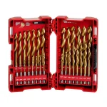 Milwaukee SHOCKWAVE Impact Duty Titanium Drill Bit Set, 29-Piece Red Helix thumbnail 1
