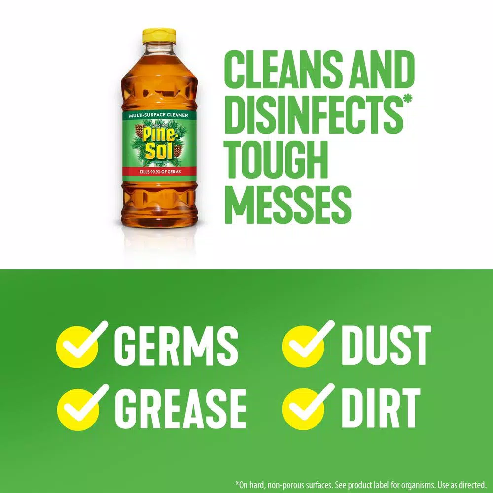 Clorox Disinfecting Bleach and Pine-Sol Original Multi-Surface Cleaner Bundle, 4-Pack