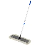 Alpine Industries 24 in. Cotton Dust Mop Set with 60 in. Telescopic Metal Handle thumbnail 1