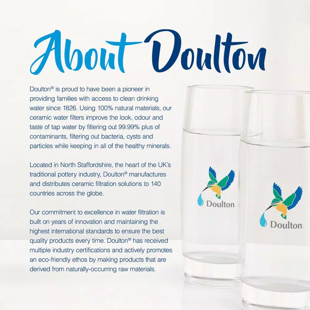 Unbranded Doulton Rio 2000 Replacement Water Filter Cartridge Set, 6-Pack