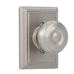 Schlage Georgian Satin Nickel Dummy Door Knob with Addison Trim thumbnail 1