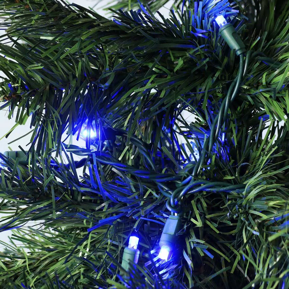 Sunnydaze Decor 22 ft. Blue LED Angle String Lights, 70 Count, Indoor/Outdoor Multi-Seasonal Decor