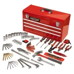 SPEEDWAY 24 in. 3-Drawer Steel Tool Chest with 118-Piece Bonus Tool Set thumbnail 1