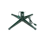 Ideal Revolving Artificial Tree Stand for Trees Up to 8 ft., Green Steel thumbnail 1