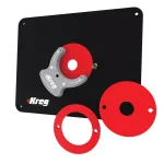 Kreg Precision Router Table Insert Plate with Level-Loc Reducing Rings, Non-Predrilled thumbnail 5