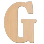 Jeff McWilliams Designs 15 in. Oversized Unfinished Wood Letter (G) - Industrial Style Wall Decor thumbnail 1