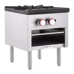 Magic Chef Commercial Single Burner Natural Gas Stock Pot Range, 80,000 BTU, Stainless Steel thumbnail 3