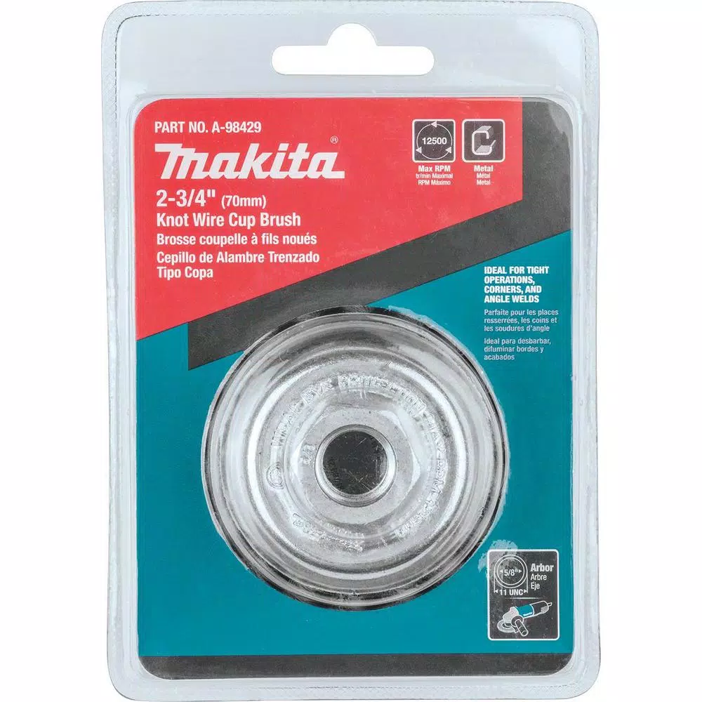 Makita 2-3/4 in. Knot Wire Cup Brush for Angle Grinders