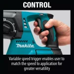 Makita 18V LXT Brushless SDS-Plus Rotary Hammer Drill Kit with Bonus Dust Extraction Attachment thumbnail 9