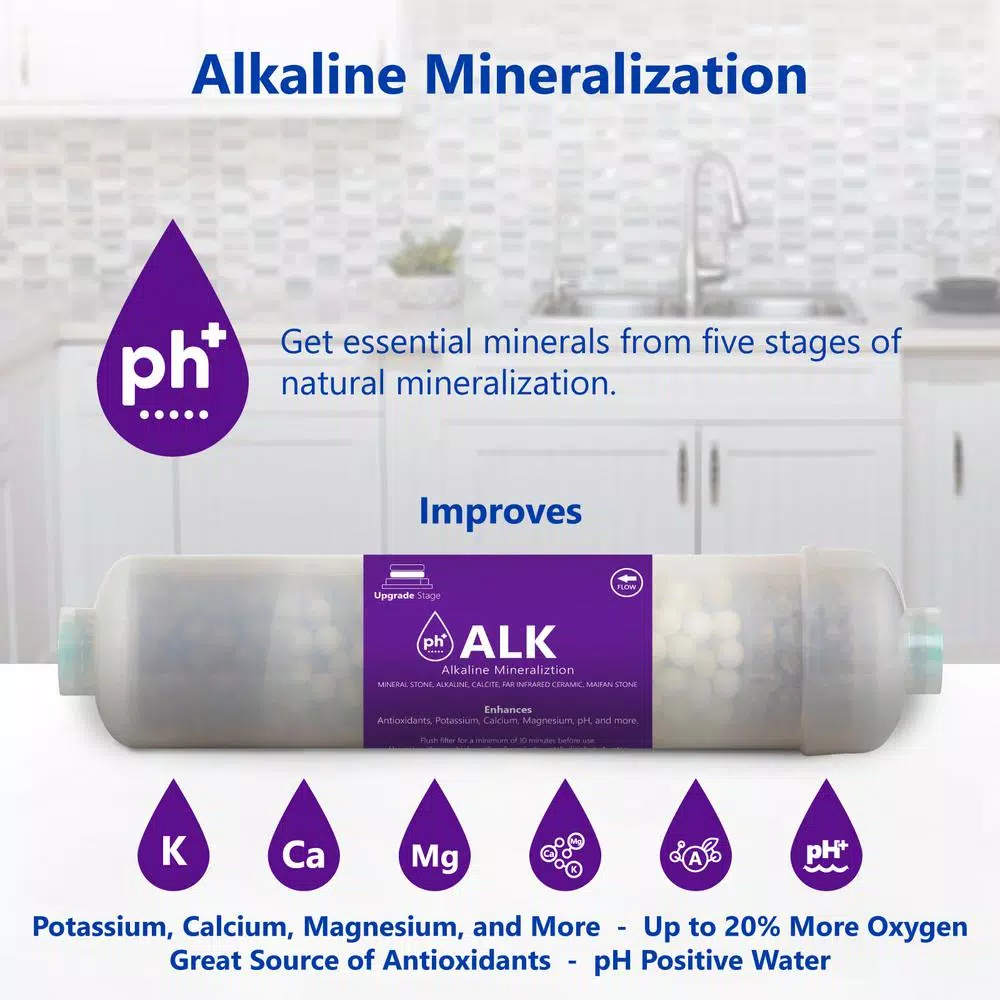 Express Water 6-Month Alkaline Reverse Osmosis Replacement Filter Set - 6 Filters with 100 GPD RO Membrane