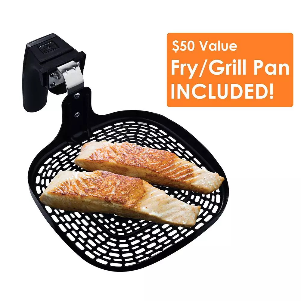 Ovente 3.2 Qt. White Electric Air Fryer with 1400W Power, Timer, and Adjustable Temperature Controls