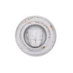 Stone Lain 32-Piece Porcelain Dinnerware Set, Gold Splash White Round Dishes for 8 thumbnail 3